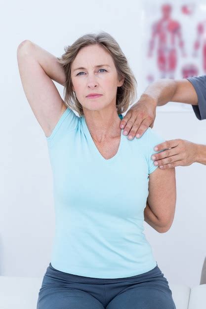 Premium Photo Woman Stretching Her Arms