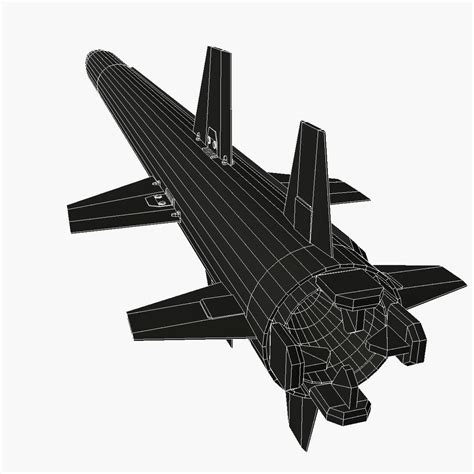 3d Model Aad Missile Vr Ar Low Poly Cgtrader