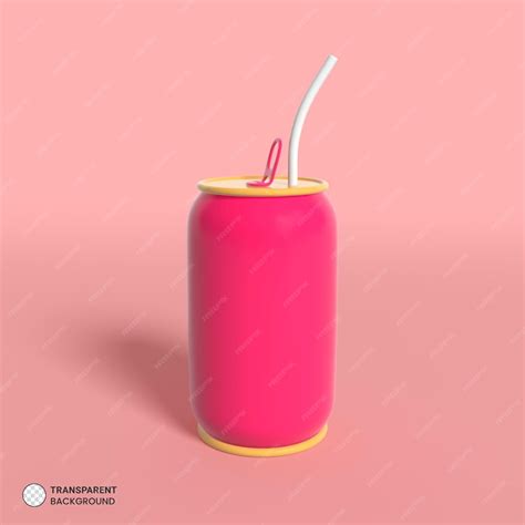 Free Psd Energy Drink Soda Can Icon Isolated 3d Render Illustration