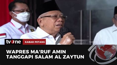 Wapres Minta MUI Kemenag Bahas Soal Al Zaytun Kabar Petang TvOne