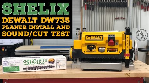 Shelix Cutterhead Oem Install For Dewalt Dw Planer With Before And