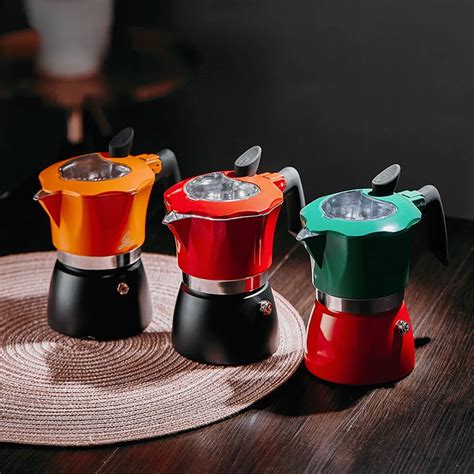 Moka Pot El Trico Fabricado M O Conjunto De Fog O Cer Mico M Quina De