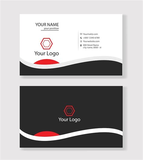 Premium Vector Clean Professional And Minimal Corporate Business Card