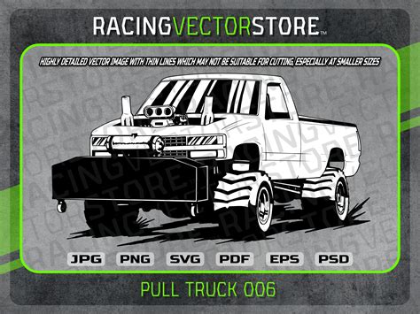 Pulling Truck Highly Detailed Vector Image In Svg Eps Pdf Png 