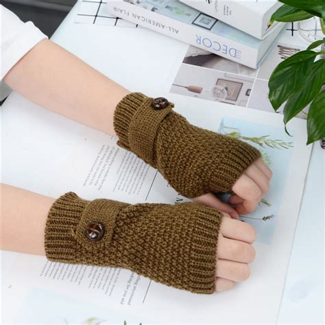 Hand Knit Fingerless Gloves Fingerless Mittensarm Etsy