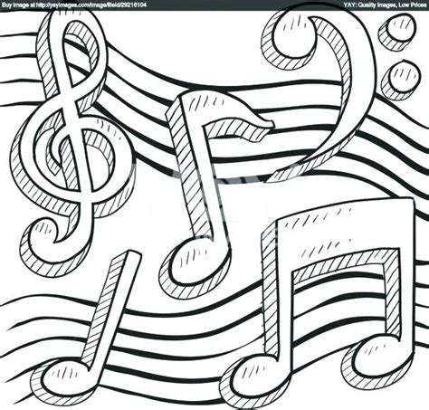 Free Printable Music Notes Coloring Pages At Free