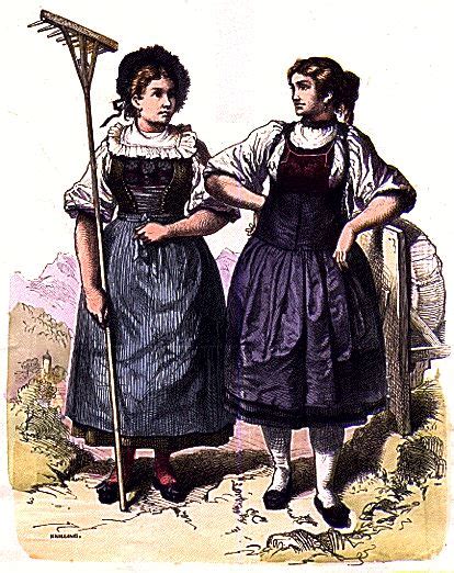 Plate C Late Nineteenth Century Swiss Folk Dress