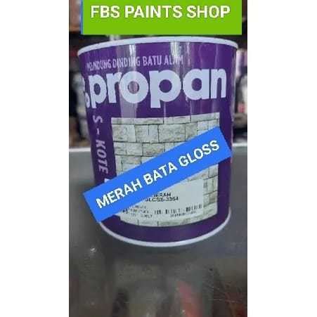 Cat Propan Stonkote Vernis Buat Batu Alam Merah Bata Gloss Isi Kg