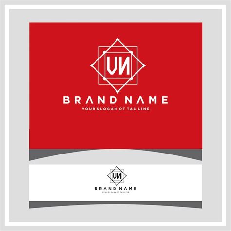 Premium Vector Modern Monogram Initial Letter Un Logo Template