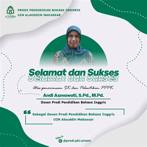 Dosen Prodi Pbi Uin Alauddin Makassar Terima Sk Pengangkatan Pppk