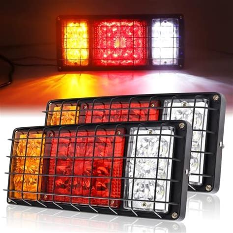 Amazon LIMICAR 2PCS 40 LED Trailer Tail Lights Kit With Iron Net