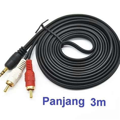 Jual Kabel Rca M Jack Mm Utk Speker Audio Aux Cable For