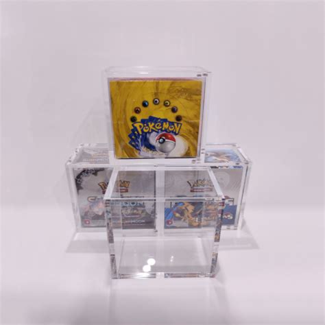 China Wholesale Pokemon Etb Display Case With Magnet Lid Acrylic