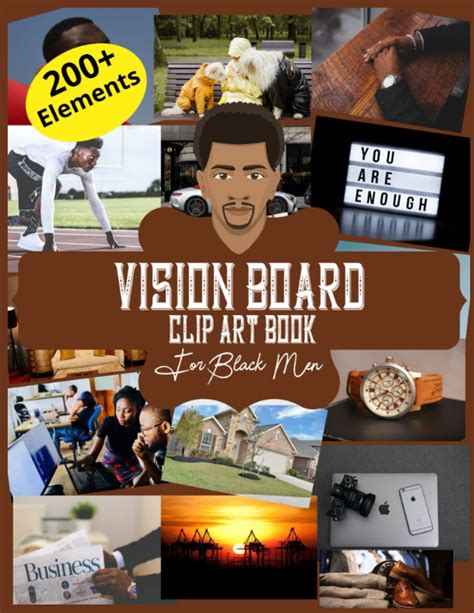 Buy Vision Board Clip Art Book For Black Men 200 Pictures Quotes And