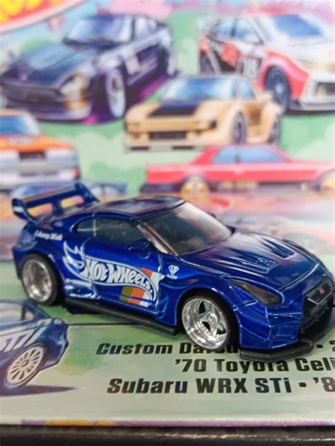 HOT WHEELS SUPER CUSTOM NISSAN GTR BLUE LIBERTY WALK ALLOY CHROME NUT ROLLS NEW EBay