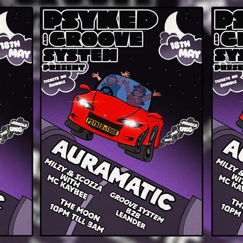 Auramatic Psyked On The Map X Groove System The Moon Cardiff