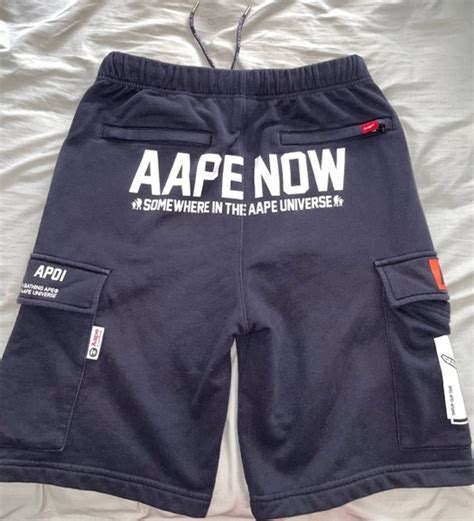 Aape A Bathing Ape Aape Logo Shorts M Grailed