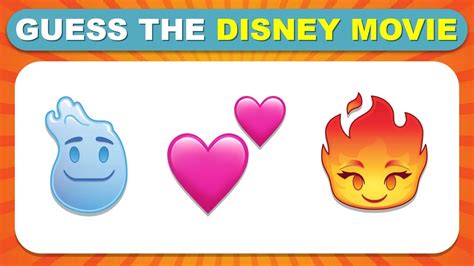 Guess The Disney Movie By Emoji Movie Quiz 2023 Elemental Moana