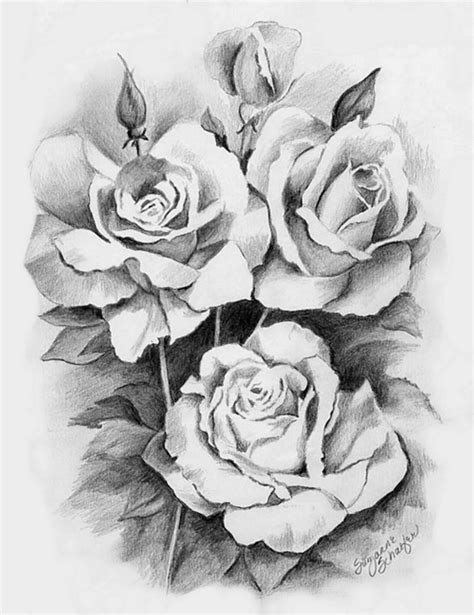 Free Pencil Sketches Of Hearts And Roses, Download Free Pencil Sketches Of Hearts And Roses png ...