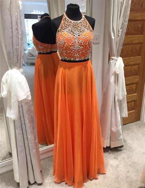 Dark Orange Prom Dresses