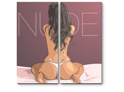 Модульная картина Обнаженный Nude купить по выгодной цене в интернет