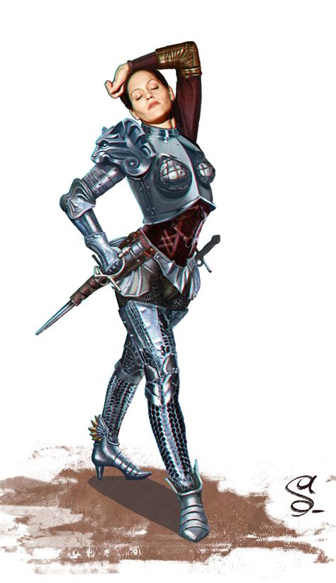 ArtStation - девушка рыцарь