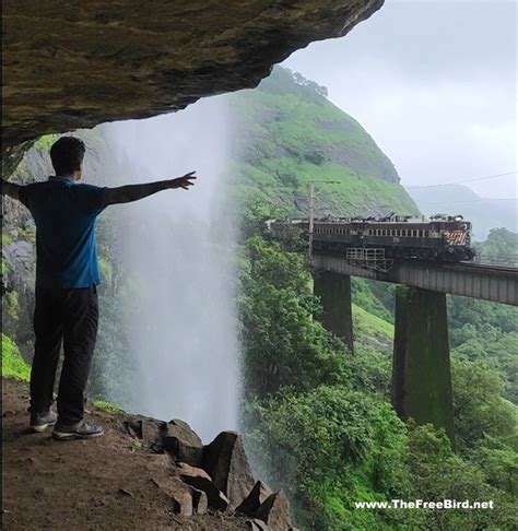 Kp Falls ️ Beautiful Waterfall Over Railway Bridge Khopoli