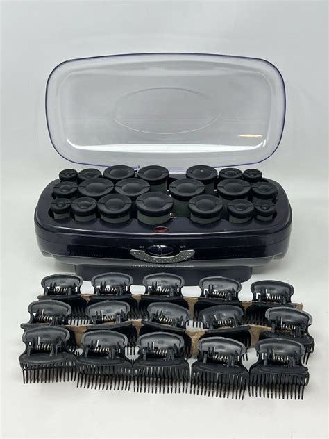Infiniti Pro Conair Instant Heat 20 Ceramic Flocked Hot Rollers 16 Claw Clips 74108255211