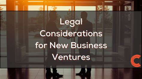 Legal Considerations For New Business Ventures Carbon Law Group