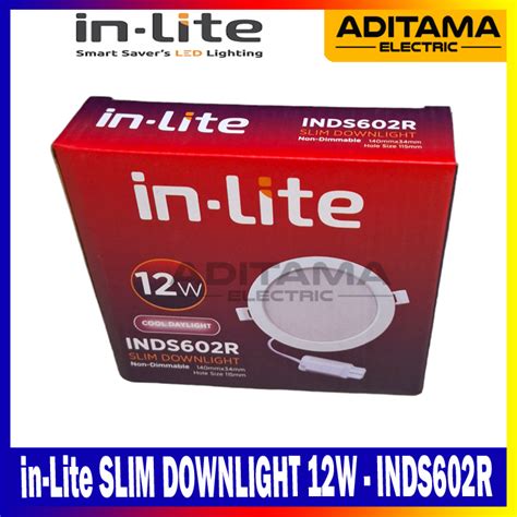 Jual In Lite Inlite Lampu Panel Led Plafon Slim Downlight Watt