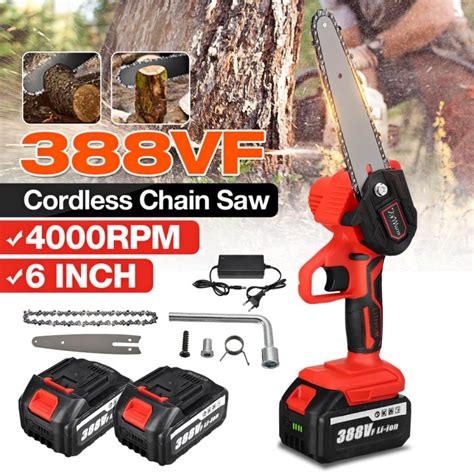 Mini Electric Pruning Saw Rechargeable Small Wood Spliting Chainsaw