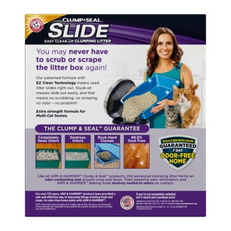 Arm And Hammer Slide Easy Clean Up Multi Cat Clumping Cat Litter 28 Lb