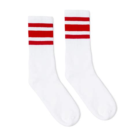 SOCCO I Red Stripe Socks I Made in USA