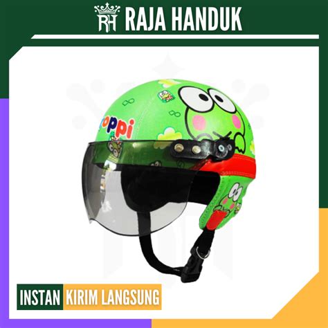 Jual Rh Grosir Helm Anak Karakter Special Retro Motif Keroppi