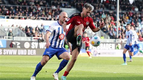 2 Bundesliga Hertha BSC Verliert Gegen SV Wehen Wiesbaden Hansa