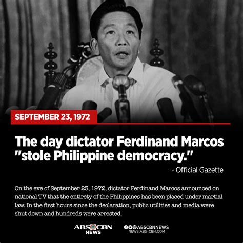 Ferdinand Marcos Martial Law Declaration