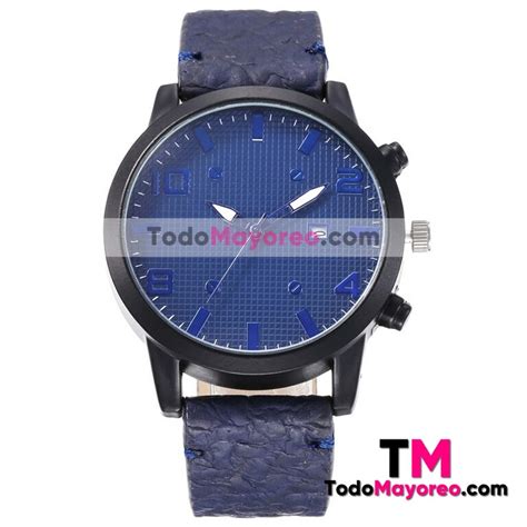 Reloj Números Azules Azul Extensible Piel Sintética Cromo R3277