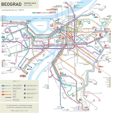 Belgrade Bus and Tram Map - Ontheworldmap.com