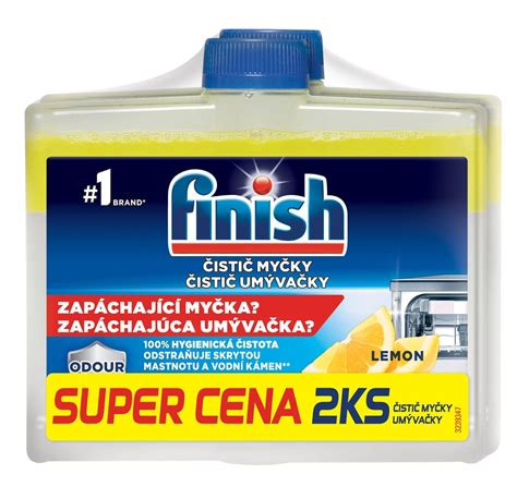 Calgonit Finish Lemon čistič umývačky 2 x 250 ml duopack za 4 19