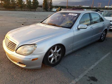 2003 Mercedes Benz S Class 430 4matic Wdbng83j33a370618 Bid