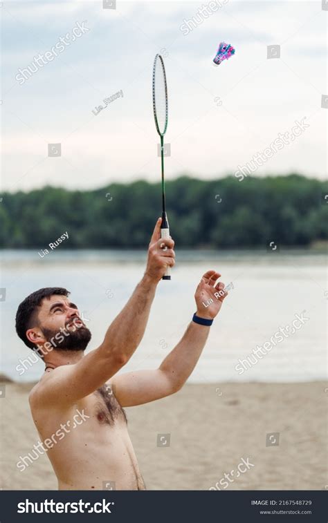 Side View Middleaged Bearded Shirtless Naked Shutterstock