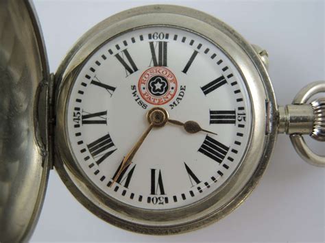 Swiss Patent Roskopf Full Hunter Fob Pocket Watch C