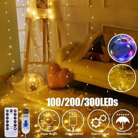 Ganbao Soğuk Beyaz 3MX3M 300LED 3m USB LED Perdeler Festoon Fiyatı