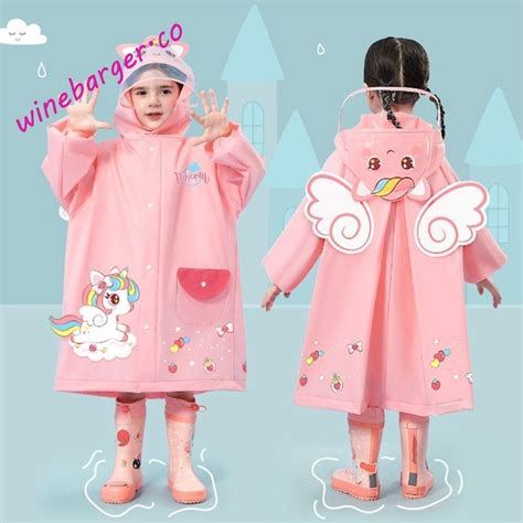 WINEBARGER Niños Poncho De Lluvia No Desechable Conejo Astronauta