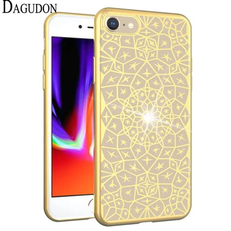 Dagudon Luxury Bling Case For Iphone 8 Silicon Cover Soft Tpu Back Cover Coque For Apple Iphone