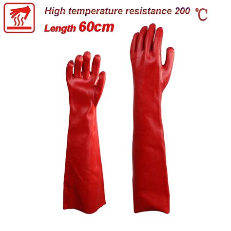 Gants De S Curit Pour La Pr Vention Des Br Lures Longs Cm Pvc