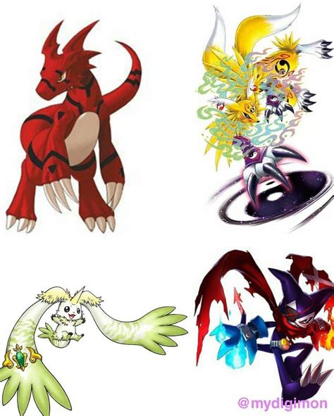 X Antibody Guilmon Renamon Terriermon Impmon Digimon