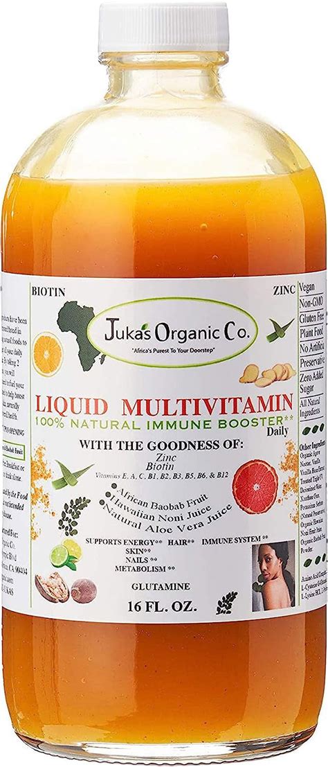 Juka S Organic Co Liquid Multivitamin Two Sizes 32 Fl Oz Pack Of 1