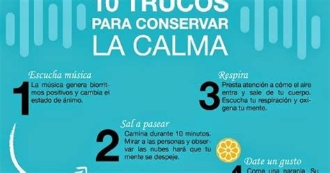 Psicologos Peru Trucos Para Conservar La Calma Infografia