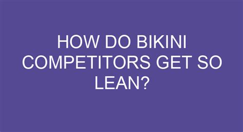 How Much Do Bikini Models Weigh
